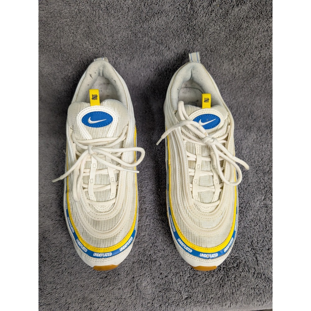Nike Air Max 97 Undefeated Sail White Blue Yellow DC4830-100 Mens 8.5